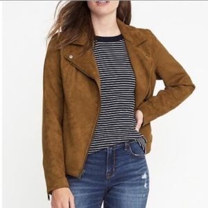 Old Navy Faux Suede Moto Jacket